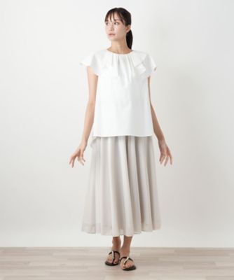 ラッフルブラウス【BOURGE】 | Leilian plus house (Women 