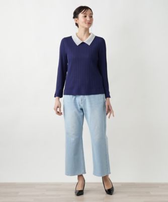 Leilian PLUS HOUSE / レリアンプラスハウス 【店舗人気】クラシカルカラーニット 店舗人気】クラシカルカラーニット | Leilian plus house (Women
