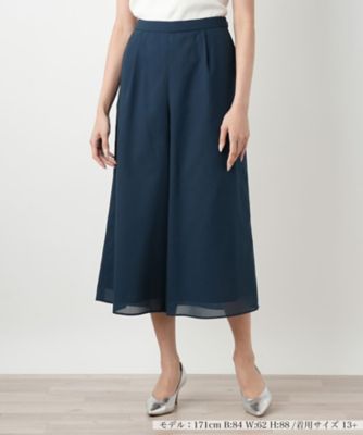 ＜Leilian plus house (Women/大きいサイズ)＞ガウチョパンツ【ＢＯＵＲＧＥ】