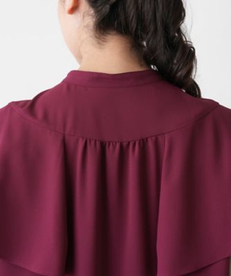 Leilian PLUS HOUSE / レリアンプラスハウス バンドカラーブラウス【BOURGE】 バンドカラーブラウス【BOURGE】|レリアン プラスハウス