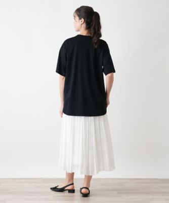 フロントビジューＴシャツ【ＢＯＵＲＧＥ】