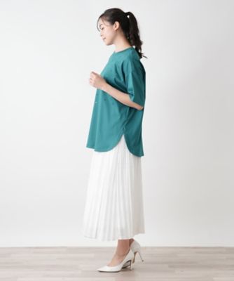 フロントビジューＴシャツ【ＢＯＵＲＧＥ】