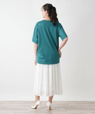フロントビジューＴシャツ【ＢＯＵＲＧＥ】