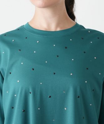 フロントビジューＴシャツ【ＢＯＵＲＧＥ】