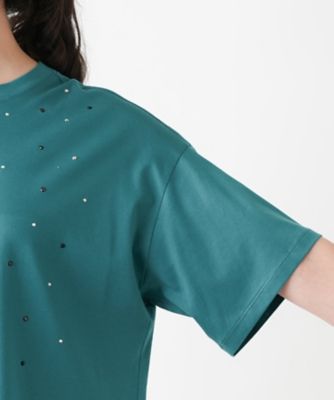 フロントビジューＴシャツ【ＢＯＵＲＧＥ】