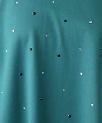 フロントビジューＴシャツ【ＢＯＵＲＧＥ】