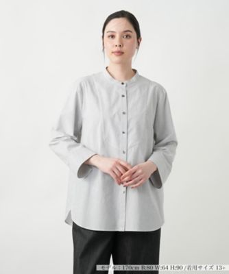 【店舗人気】切替チュニックブラウス【プラス企画】