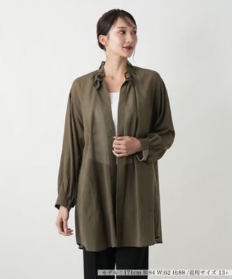 ＜Leilian plus house (Women/大きいサイズ)＞フリルネックシアージャケット【ＮＥＭＩＫＡ】