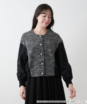 ＜Leilian plus house (Women/大きいサイズ)＞異素材ジャケット