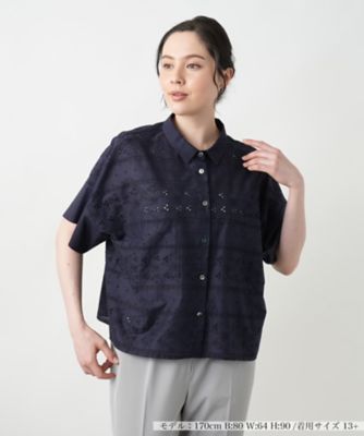 ＜Leilian plus house (Women/大きいサイズ)＞レースブラウス