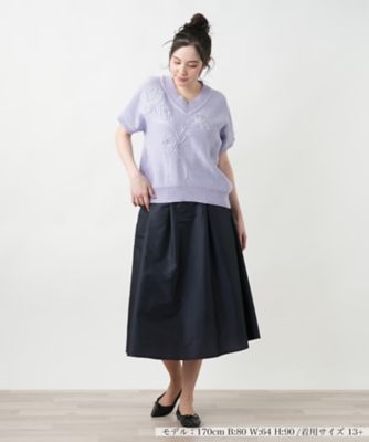 フラワーモチーフニット【ＣＯＲＳＩＮＩ　＆　ＰＲＯＴＩ】