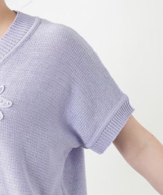フラワーモチーフニット【ＣＯＲＳＩＮＩ　＆　ＰＲＯＴＩ】