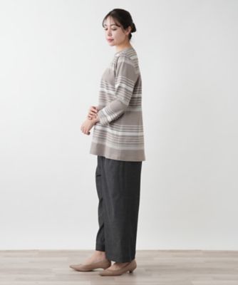 【店舗人気】マルチボーダーカットソー【Ｌｅｉｌｉａｎ　ＷＨＩＴＥ　ＬＡＢＥＬ】