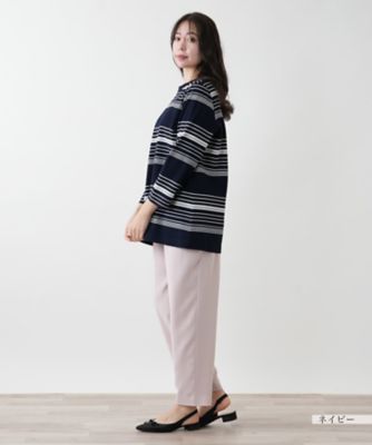【店舗人気】マルチボーダーカットソー【Ｌｅｉｌｉａｎ　ＷＨＩＴＥ　ＬＡＢＥＬ】