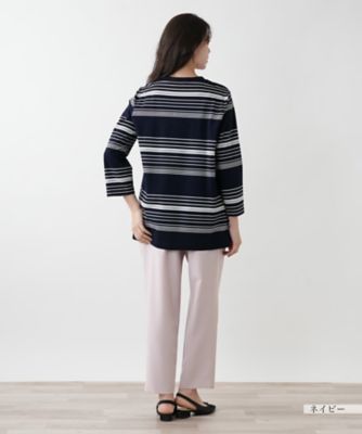 【店舗人気】マルチボーダーカットソー【Ｌｅｉｌｉａｎ　ＷＨＩＴＥ　ＬＡＢＥＬ】