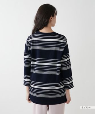【店舗人気】マルチボーダーカットソー【Ｌｅｉｌｉａｎ　ＷＨＩＴＥ　ＬＡＢＥＬ】