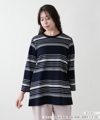 【店舗人気】マルチボーダーカットソー【Ｌｅｉｌｉａｎ　ＷＨＩＴＥ　ＬＡＢＥＬ】