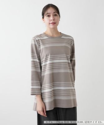【店舗人気】マルチボーダーカットソー【Ｌｅｉｌｉａｎ　ＷＨＩＴＥ　ＬＡＢＥＬ】