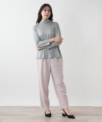 ハイネックカットソー【Ｌｅｉｌｉａｎ　ＷＨＩＴＥ　ＬＡＢＥＬ】