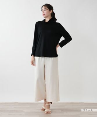 ハイネックカットソー【Ｌｅｉｌｉａｎ　ＷＨＩＴＥ　ＬＡＢＥＬ】