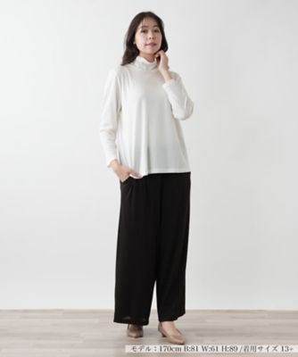 ハイネックカットソー【Ｌｅｉｌｉａｎ　ＷＨＩＴＥ　ＬＡＢＥＬ】