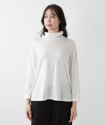 ハイネックカットソー【Ｌｅｉｌｉａｎ　ＷＨＩＴＥ　ＬＡＢＥＬ】