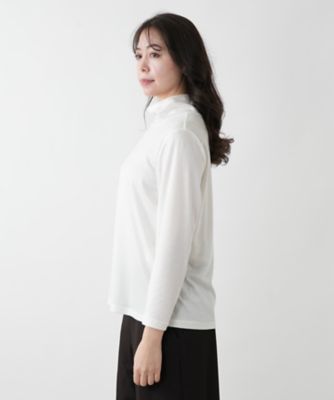 ハイネックカットソー【Ｌｅｉｌｉａｎ　ＷＨＩＴＥ　ＬＡＢＥＬ】