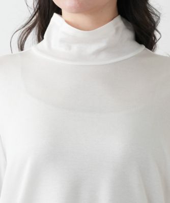ハイネックカットソー【Ｌｅｉｌｉａｎ　ＷＨＩＴＥ　ＬＡＢＥＬ】