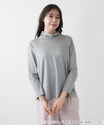 ハイネックカットソー【Ｌｅｉｌｉａｎ　ＷＨＩＴＥ　ＬＡＢＥＬ】