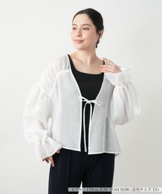 ＜Leilian plus house (Women/大きいサイズ)＞ボリュームスリーブブラウス【ＮＥＭＩＫＡ】