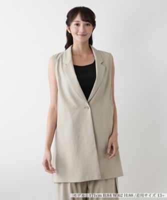 ＜Leilian plus house (Women/大きいサイズ)＞【店舗人気】テーラードジレ【ＮＥＭＩＫＡ】