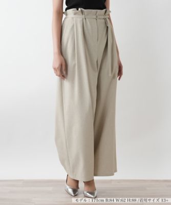 ＜Leilian plus house (Women/大きいサイズ)＞【店舗人気】タックワイドパンツ【ＮＥＭＩＫＡ】