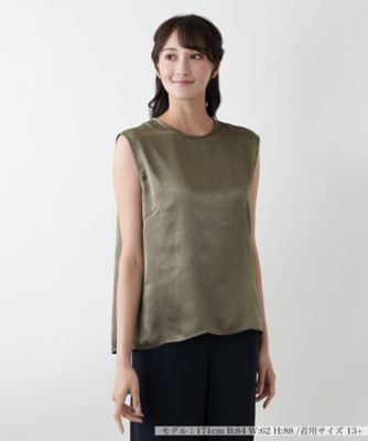 ＜Leilian plus house (Women/大きいサイズ)＞【店舗人気】ノースリーブブラウス【ＮＥＭＩＫＡ】