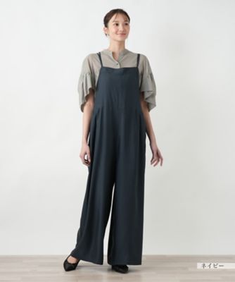 店舗人気】ワイドサロペットパンツ【NEMIKA】 | Leilian plus