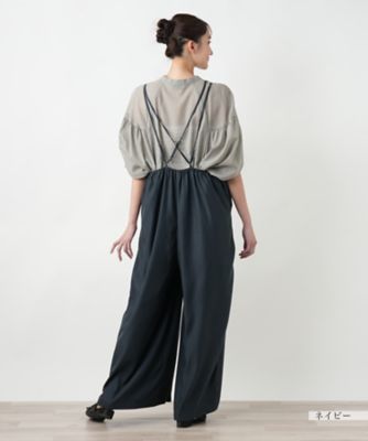 店頭人気】ワイドサロペットパンツ【NEMIKA】 | Leilian plus