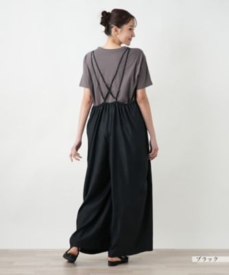 店頭人気】ワイドサロペットパンツ【NEMIKA】 | Leilian plus