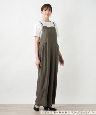 店頭人気】ワイドサロペットパンツ【NEMIKA】 | Leilian plus