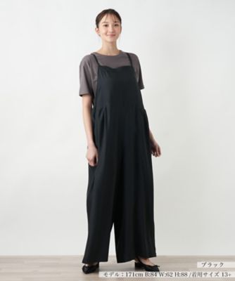 店頭人気】ワイドサロペットパンツ【NEMIKA】 | Leilian plus