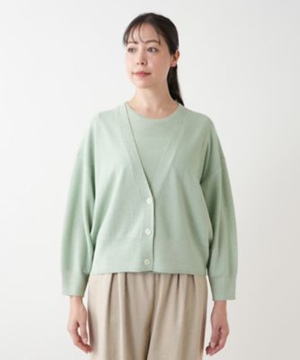 【店舗人気】ラメＶネックカーディガン【ＢＯＵＲＧＥ】