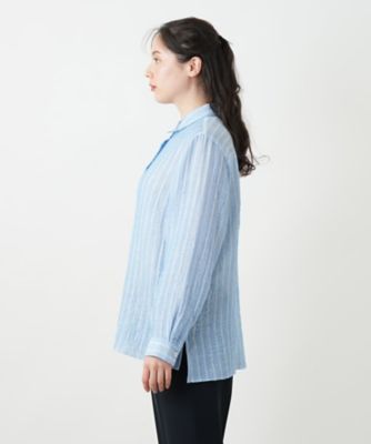 ストライプブラウス | Leilian plus house (Women/大きいサイズ