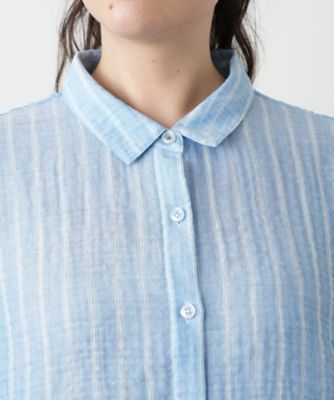 ストライプブラウス | Leilian plus house (Women/大きいサイズ