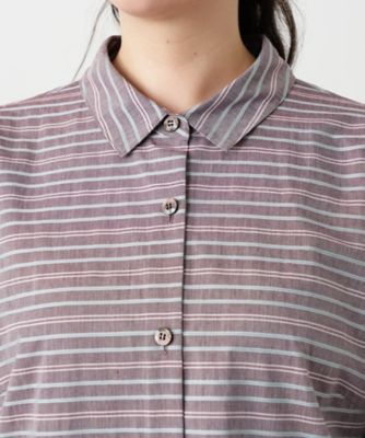 マルチボーダーブラウス【Leilian WHITE LABEL