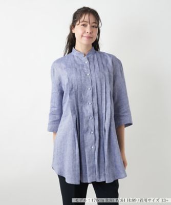 ＜Leilian plus house (Women/大きいサイズ)＞【店舗人気】バンドカラーブラウス