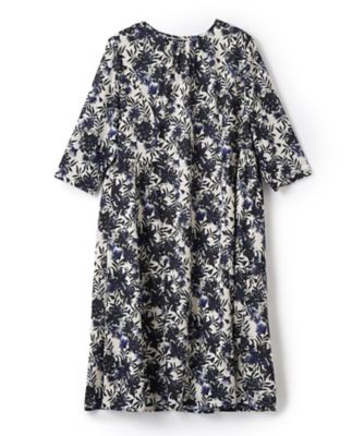 ＜Leilian plus house (Women/大きいサイズ)＞ボタニカル柄フレアワンピース【１９プラス企画】