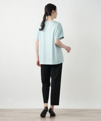フラワーモチーフカットソー【ＭＵＳＥ　ＢＹ　ＲＯＣＨＡＳ　Ｐｒｅｍｉｅｒｅ】