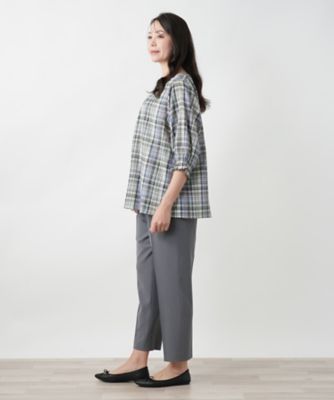 店頭人気】チェックブラウス【MUSE BY ROCHAS