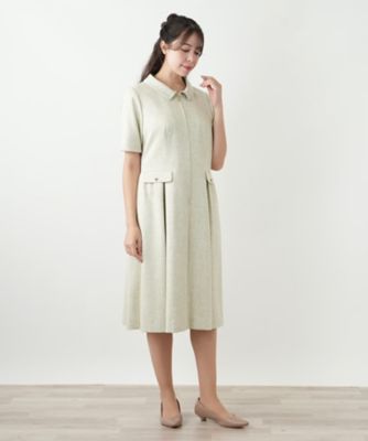 ジップフレアワンピース【BOURGE】 | Leilian plus house (Women