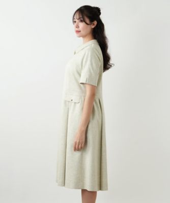 ジップフレアワンピース【BOURGE】 | Leilian plus house (Women
