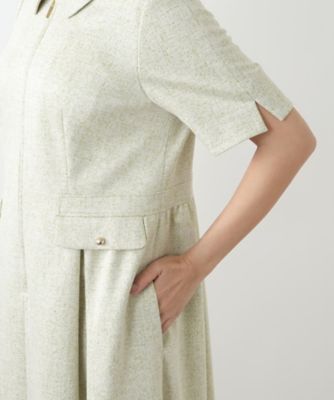 ジップフレアワンピース【BOURGE】 | Leilian plus house (Women