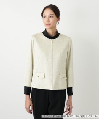 【送料無料】Leilian plus house (Women/大きいサイズ)/レリアン プラスハウス ジャケット 42キミドリ コート・ジャケット【三越伊勢丹/公式】